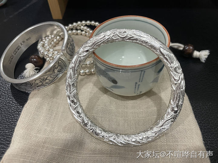 还是喜欢做旧的这个_手镯银