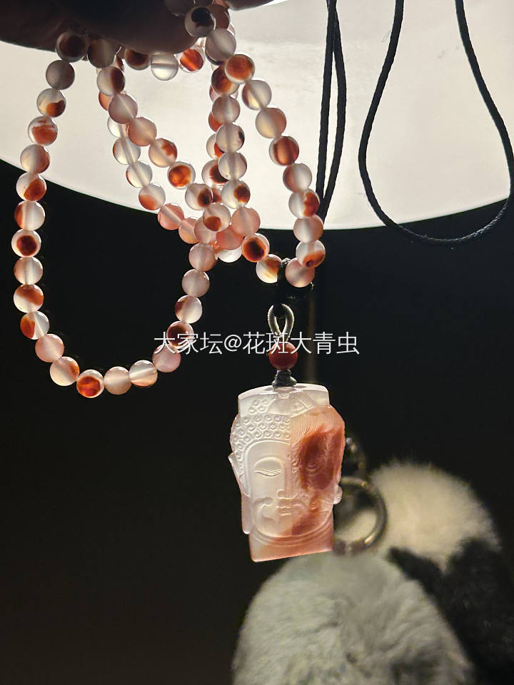 想看看大家108南红多圈手串都是怎么搭配的。。。_南红