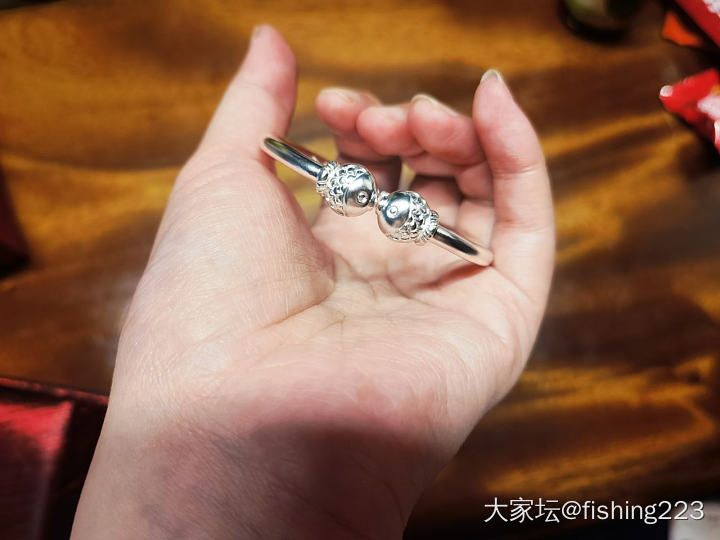 小鱼手镯，可可爱爱_银
