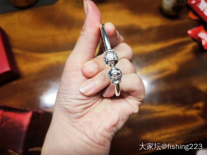 小鱼手镯，可可爱爱_银