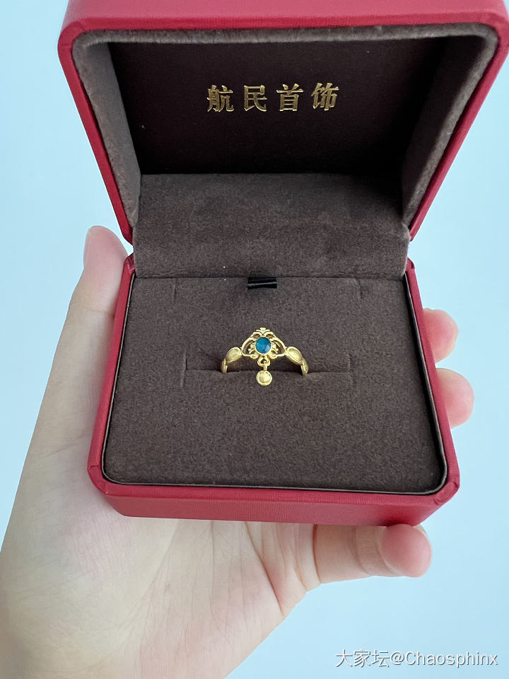 航民蓝镜之谜黄金戒指到货_戒指金