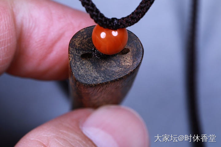 沉水马泥涝沉香原木吊坠_收藏文玩