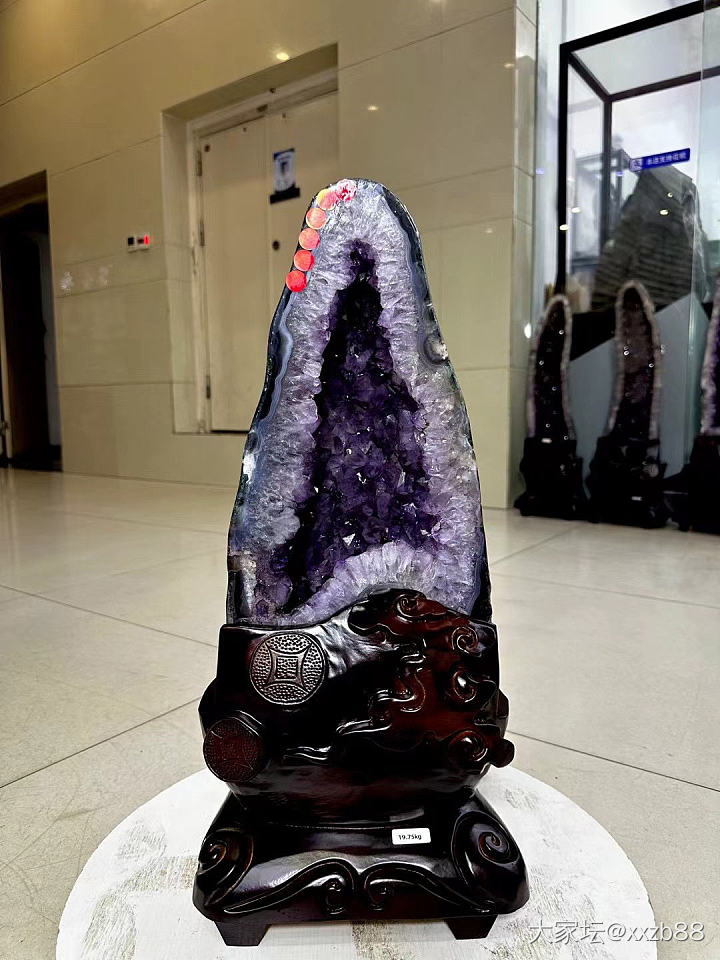 全抛光紫晶洞_水晶