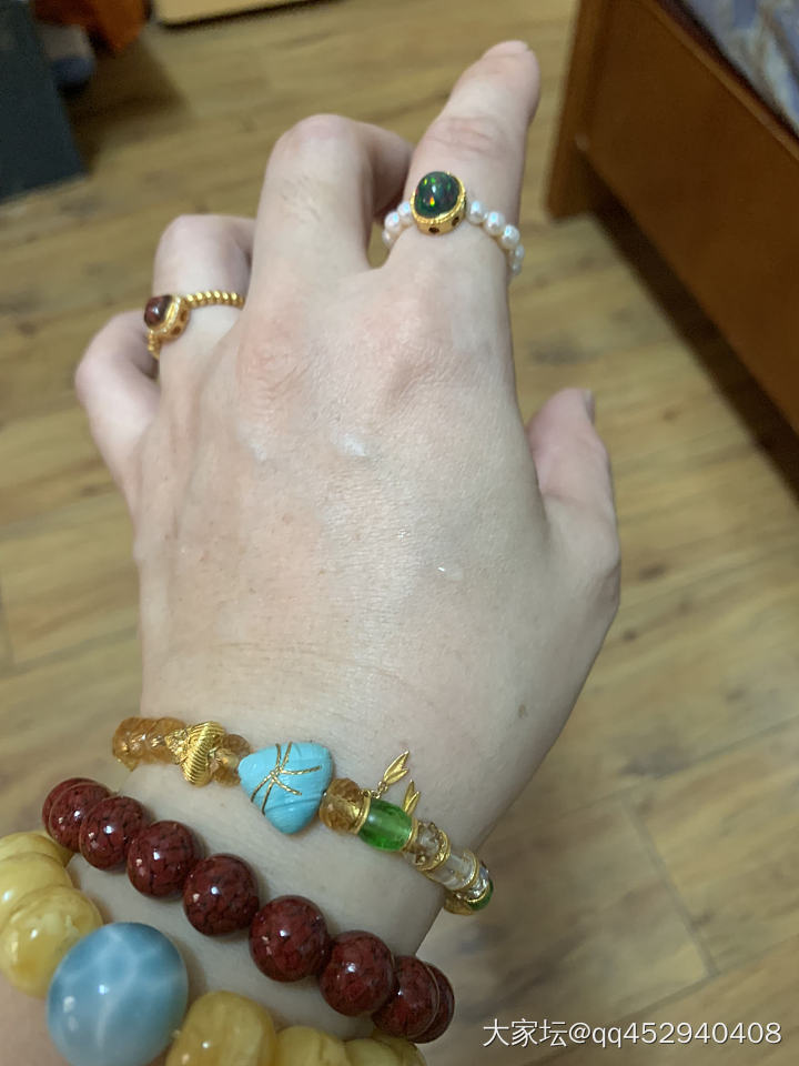 连粽手串儿_串珠松石金