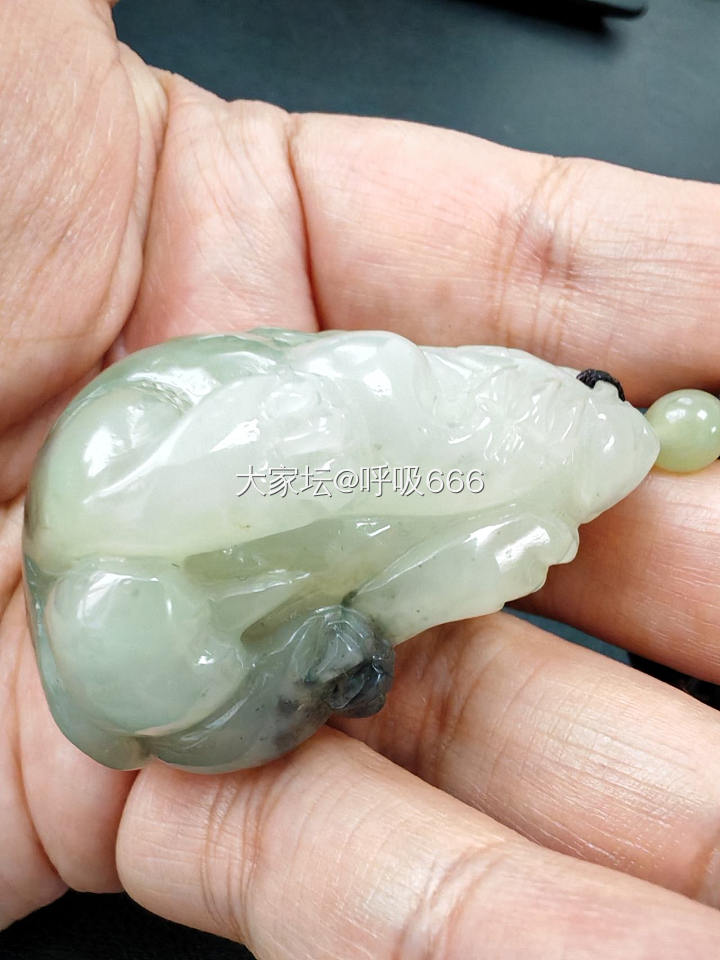 来看一只特色貔貅_把玩件和田玉