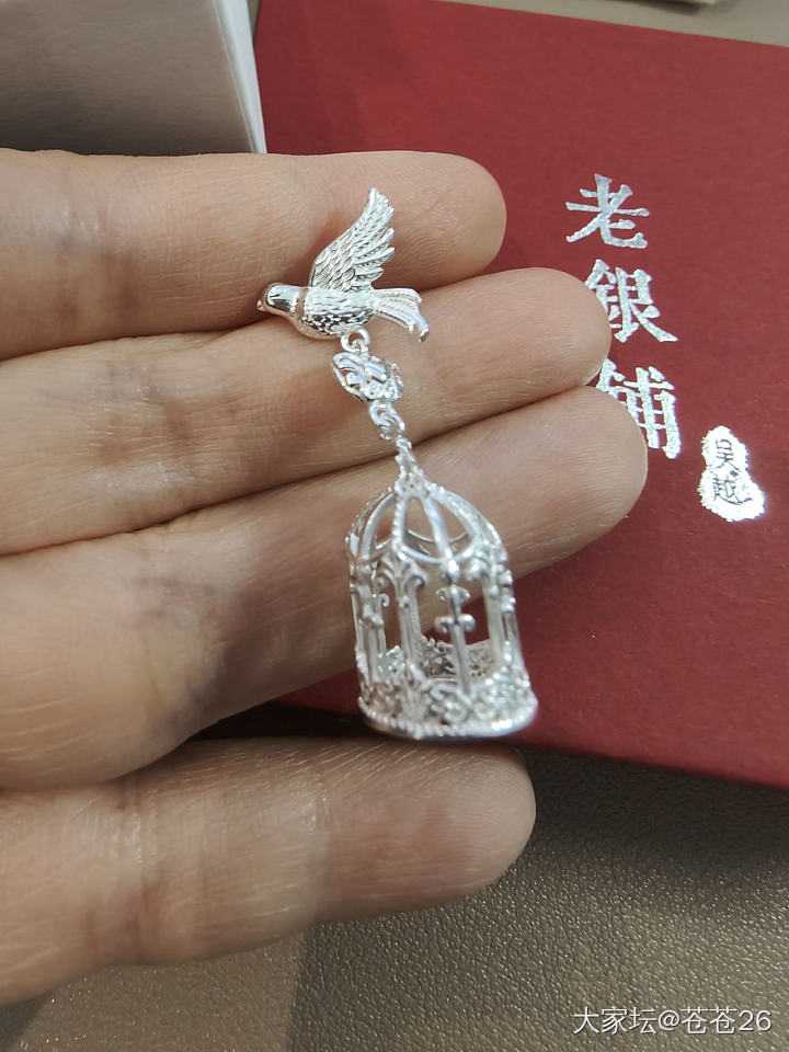 自由鸟的银版耳钉到了，但是得换货_银