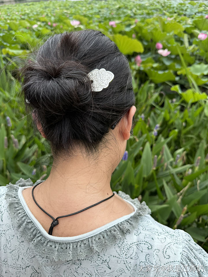 自从有了簪子，盘头的技术突飞猛进_银