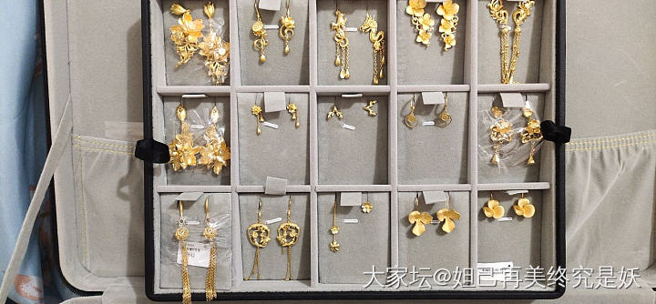 我的耳环们！_耳饰金