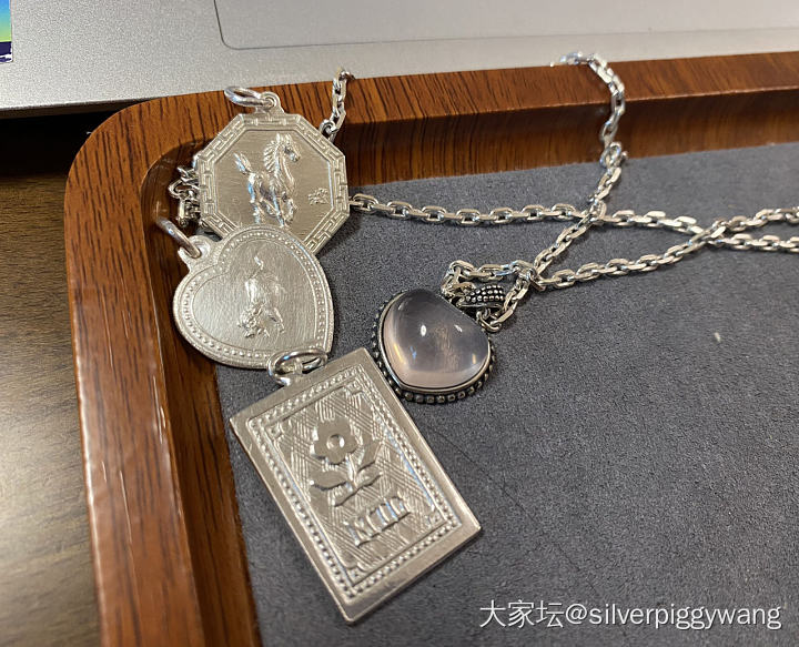 传统的鸡心坠 八卦牌！_银