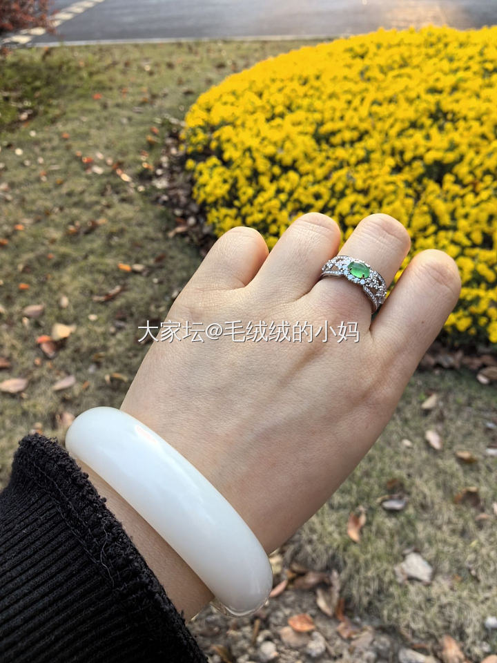 大家觉得轮胎镯子实物有美感吗？_和田玉