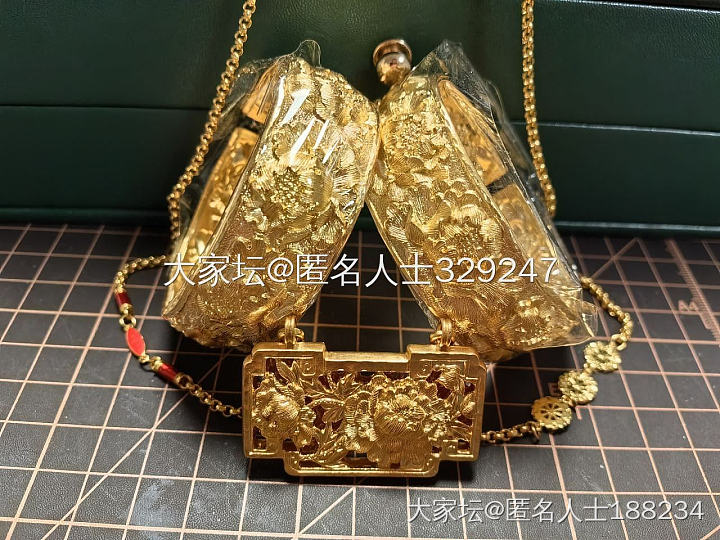 想看看坛友们的黄金对镯！_手镯金