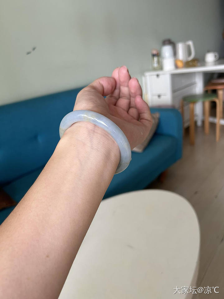 翻一翻 把蓝紫镯子翻出来_手镯翡翠