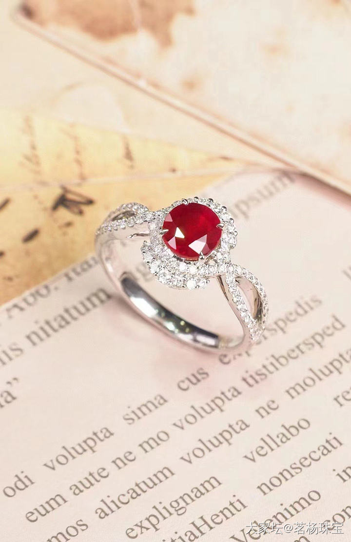 甜美系～红宝石戒指💍～_名贵宝石