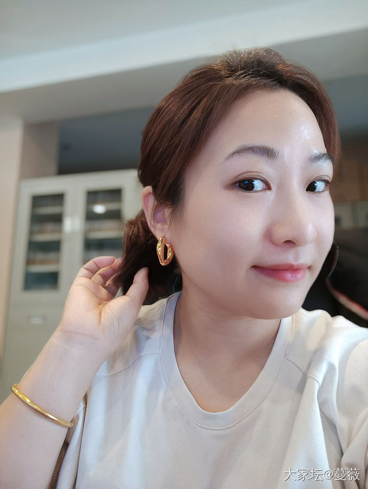 大脸baby的福音～_耳饰金