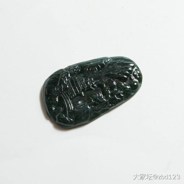 老翡翠项坠 16.38克_翡翠