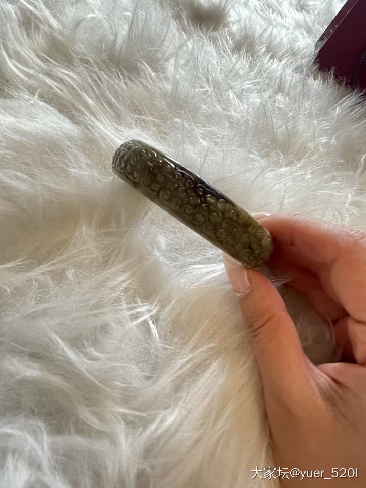 和田玉 手镯 总重量 79.42 g 青+褐黄