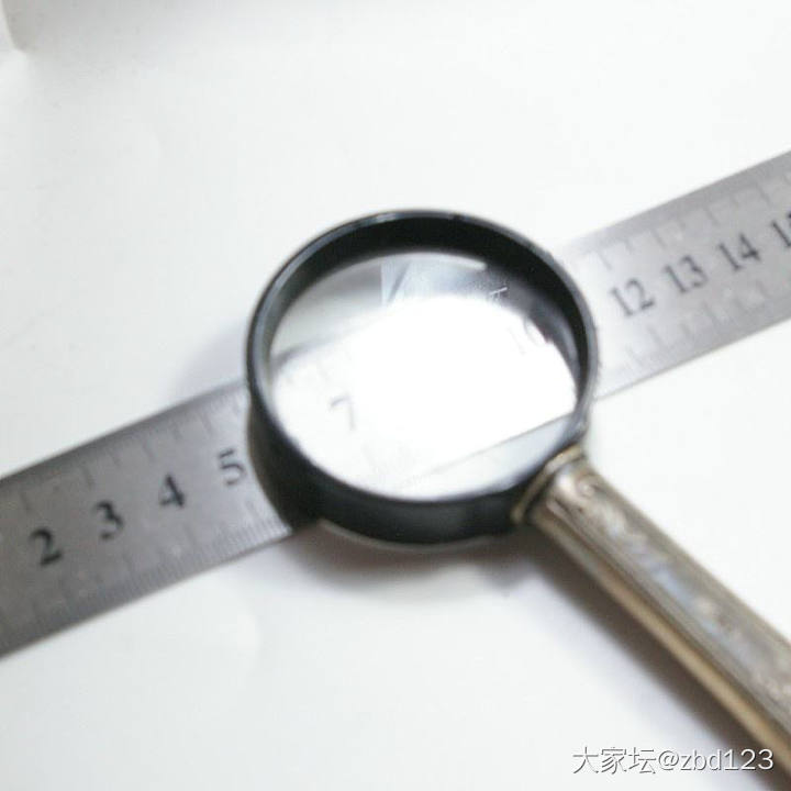 老纯银放大镜 83克