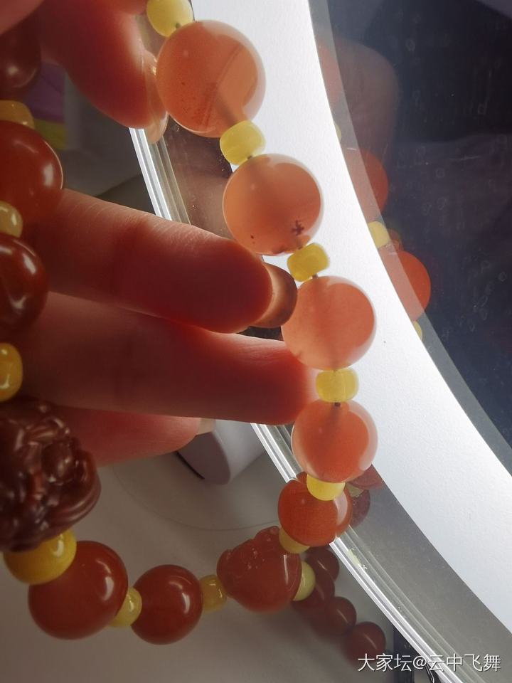 七夕节礼物_玉髓玛瑙耳钉铂金