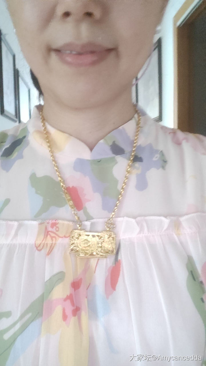 卷草纹手镯和牡丹锁收到了_福利社金