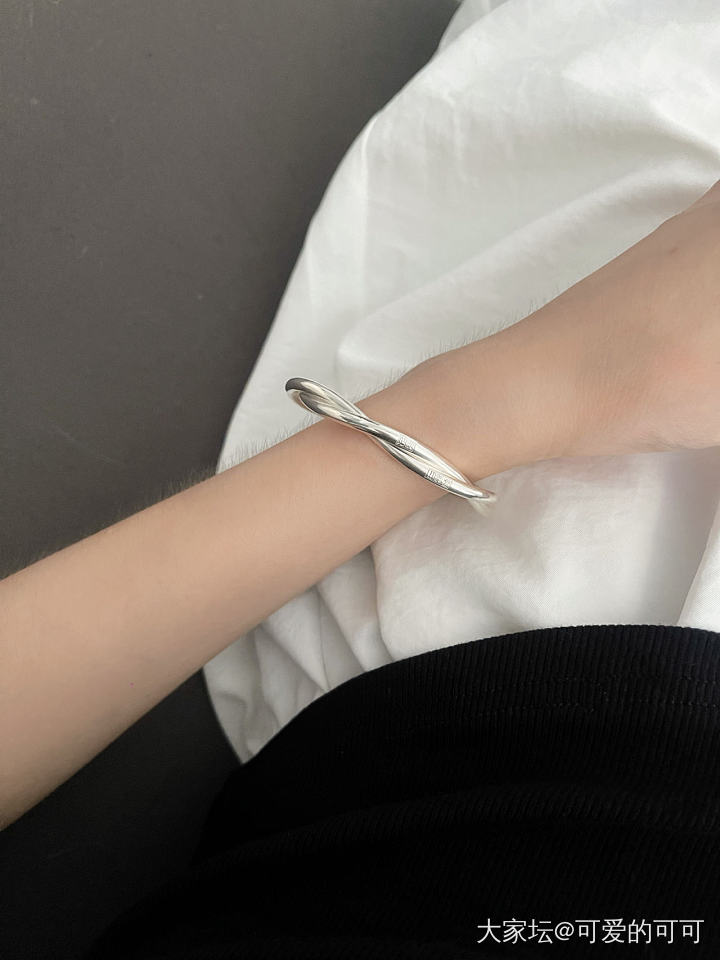 温婉的六角松麻_手镯银