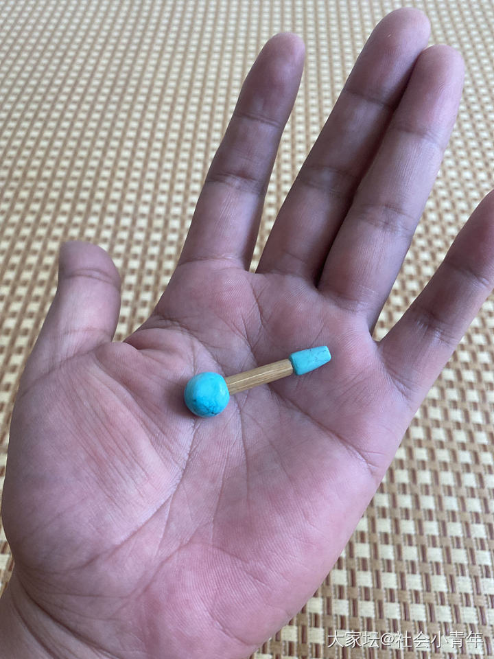 自制小烟斗_手工diy松石