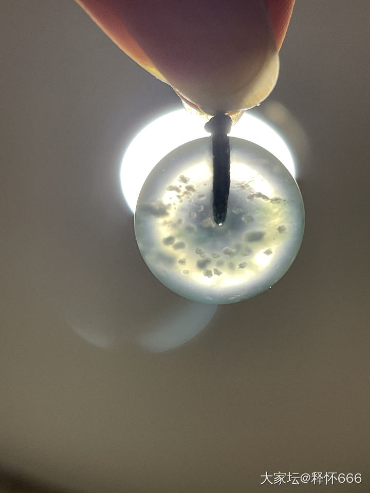 木那雪花棉小小扣，真的除了小没有缺点_吊坠翡翠