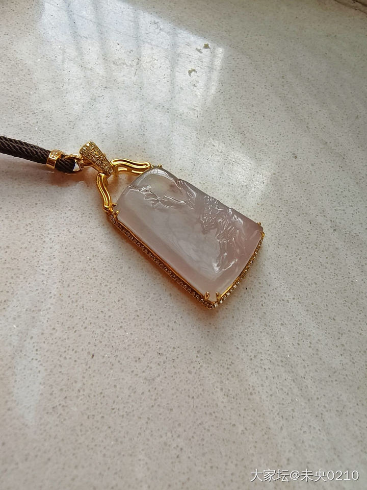 最喜欢那一抹桃花粉~_吊坠翡翠首饰