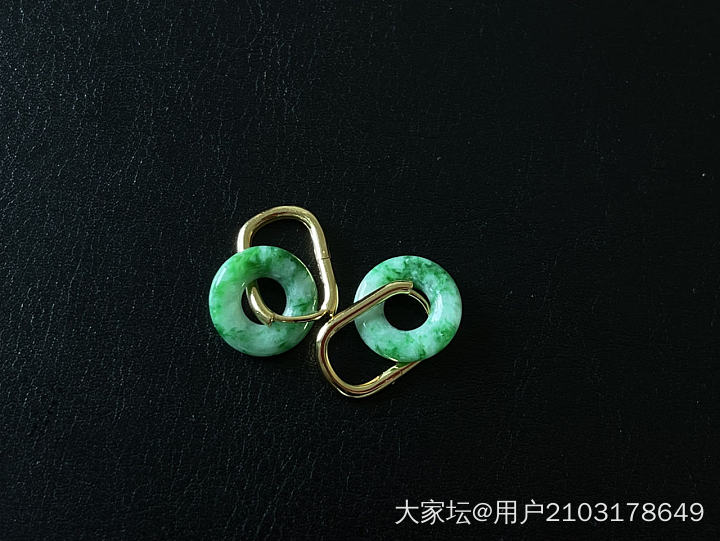 收了一副性价比杠杠滴耳环_耳环翡翠