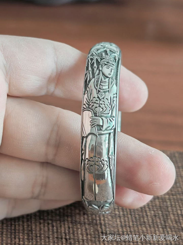 今天带的和一颗小草_戒指手镯银
