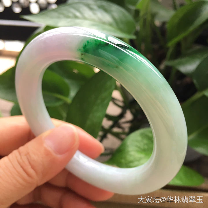 阳绿翡翠胖圆条58MM_翡翠