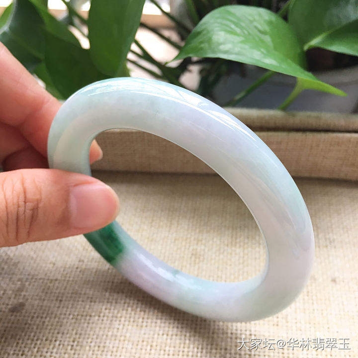 阳绿翡翠胖圆条58MM_翡翠