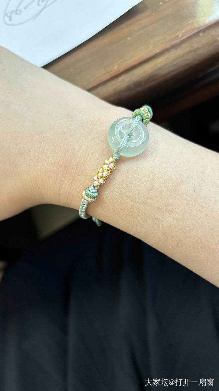 今天的日常_编绳翡翠金