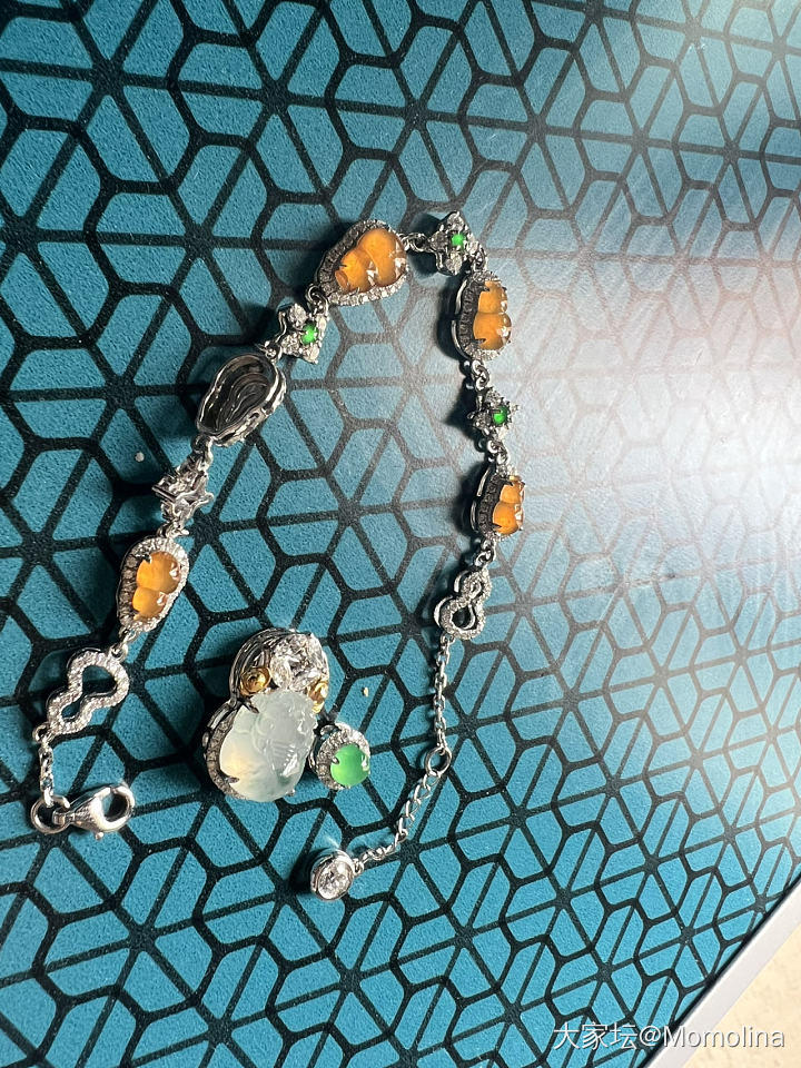翠儿的黄葫芦手链～_福利社手链翡翠