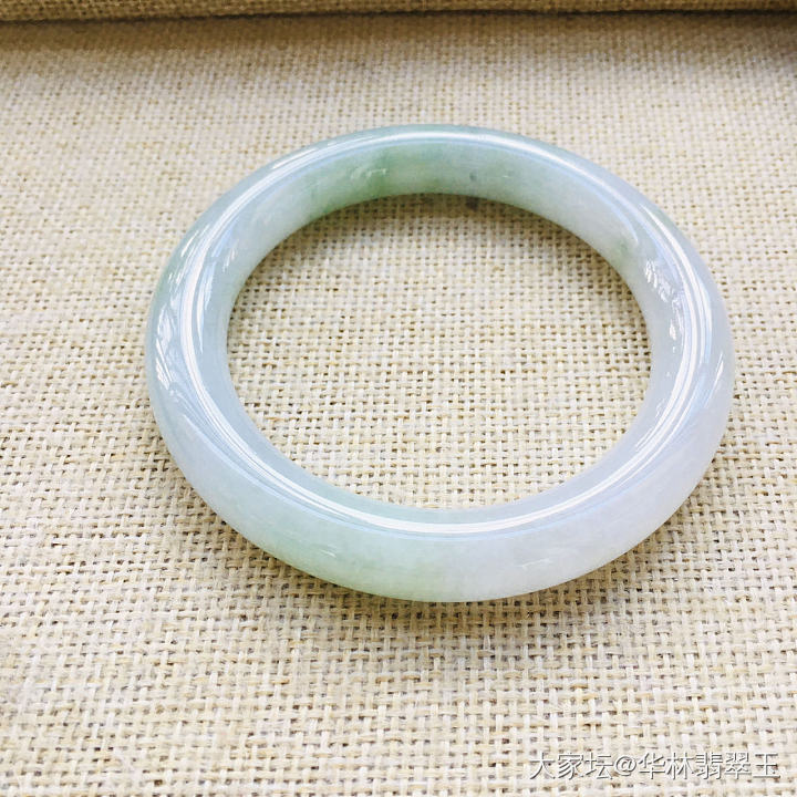 葡萄肉色翡翠圆条58MM_翡翠