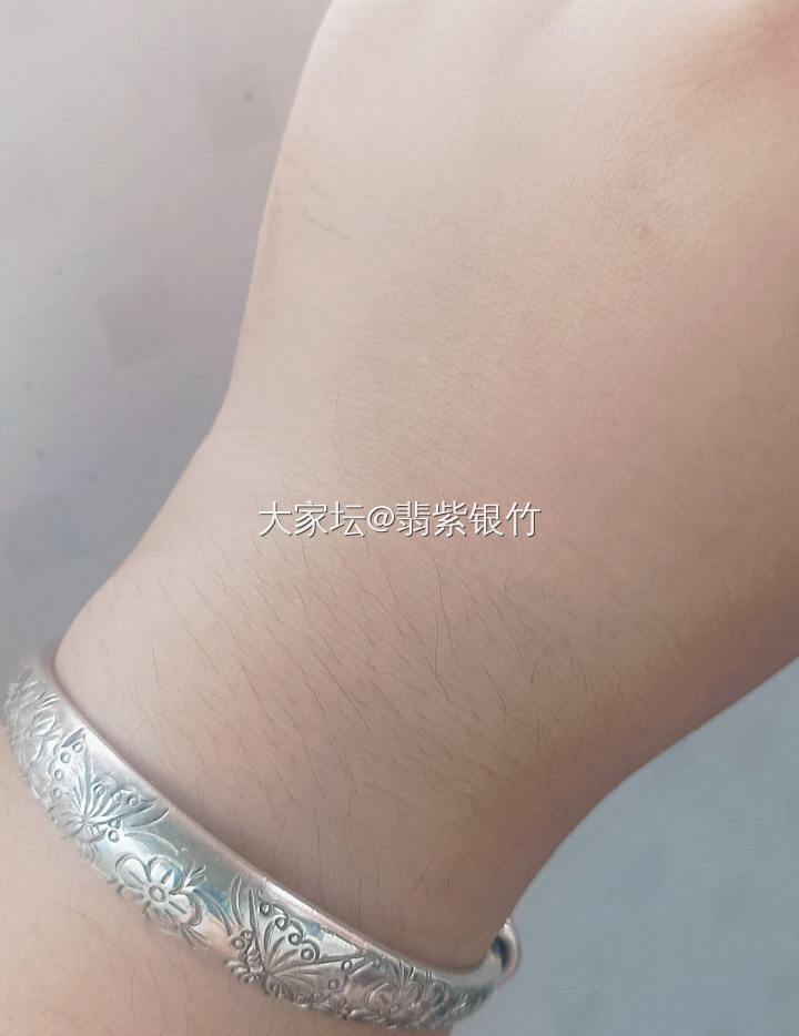今天的左右手镯～_手镯银