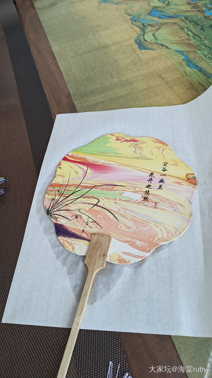 响应号召，最近做的漆扇。_文玩