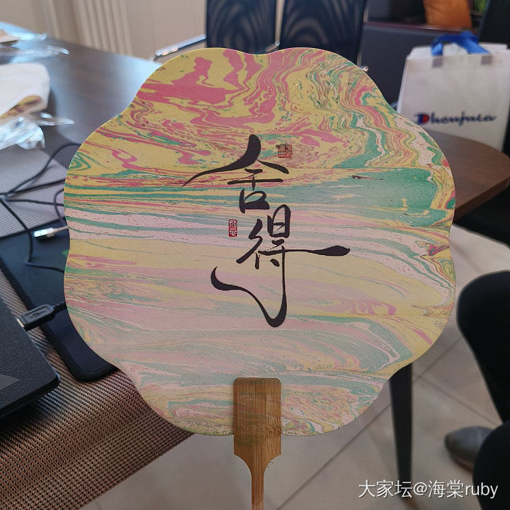 响应号召，最近做的漆扇。_文玩