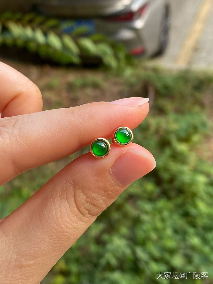 为我的泡泡家族添新成员 泡泡耳钉_耳钉翡翠