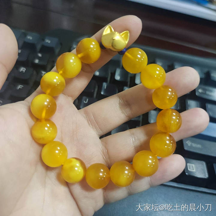 重新折腾了下_搭配琥珀蜜蜡金