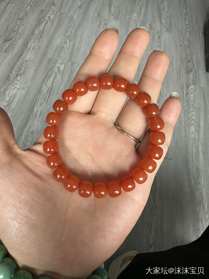 新买的南红_珠串南红