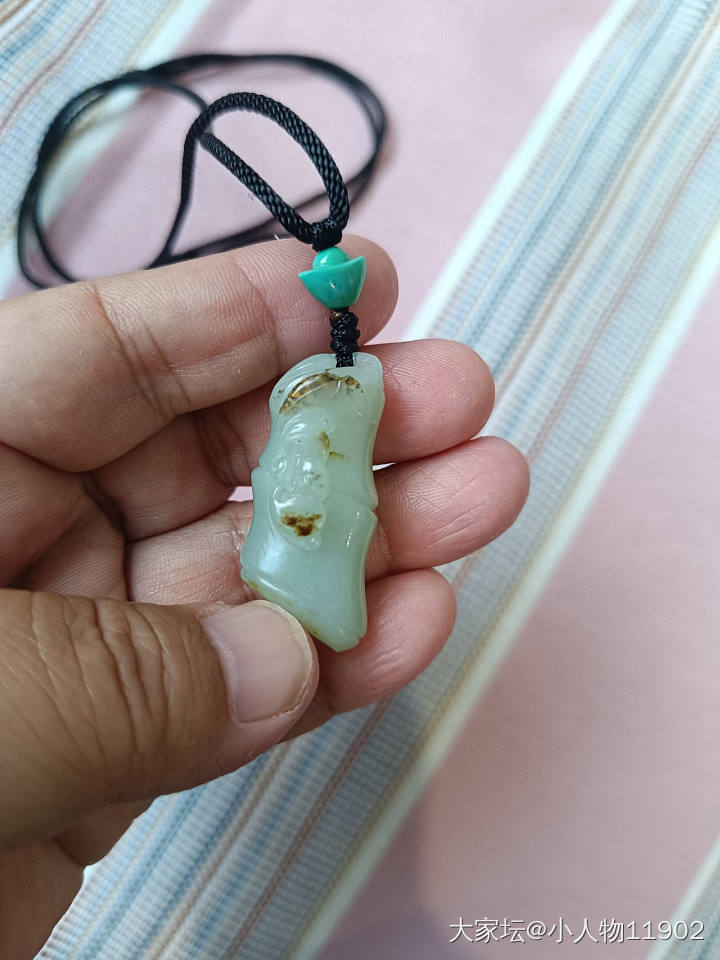 折腾不动了，最后一个和田竹节_挂件和田玉