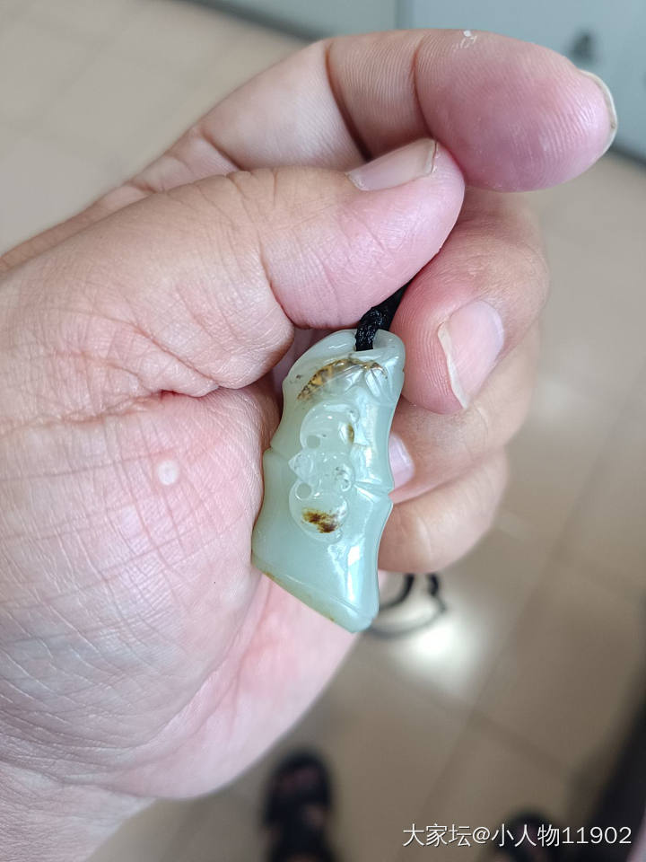 折腾不动了，最后一个和田竹节_挂件和田玉