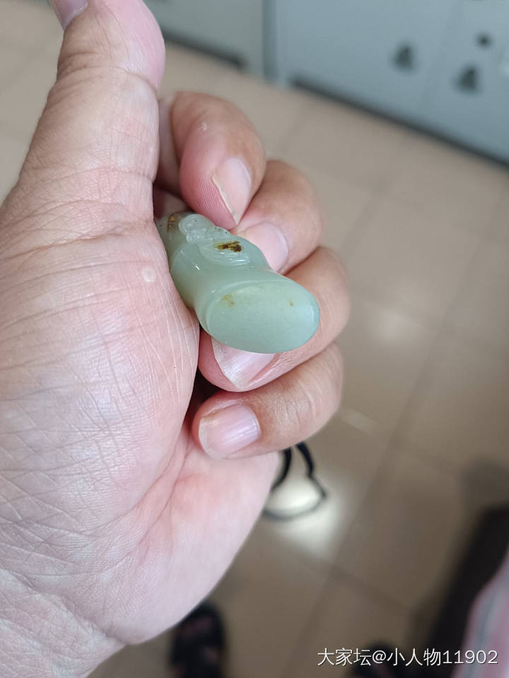 折腾不动了，最后一个和田竹节_挂件和田玉