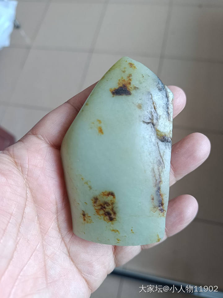 折腾不动了，最后一个和田竹节_挂件和田玉