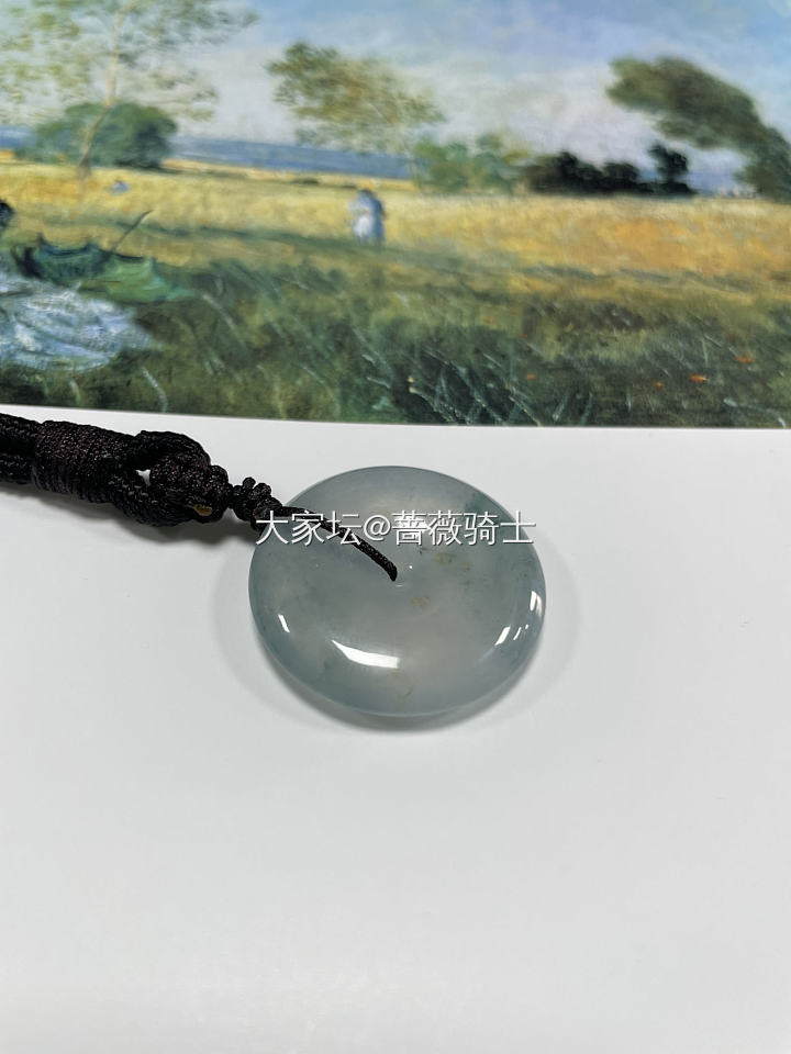 中秋快乐呀，平安扣手镯配套_吊坠翡翠