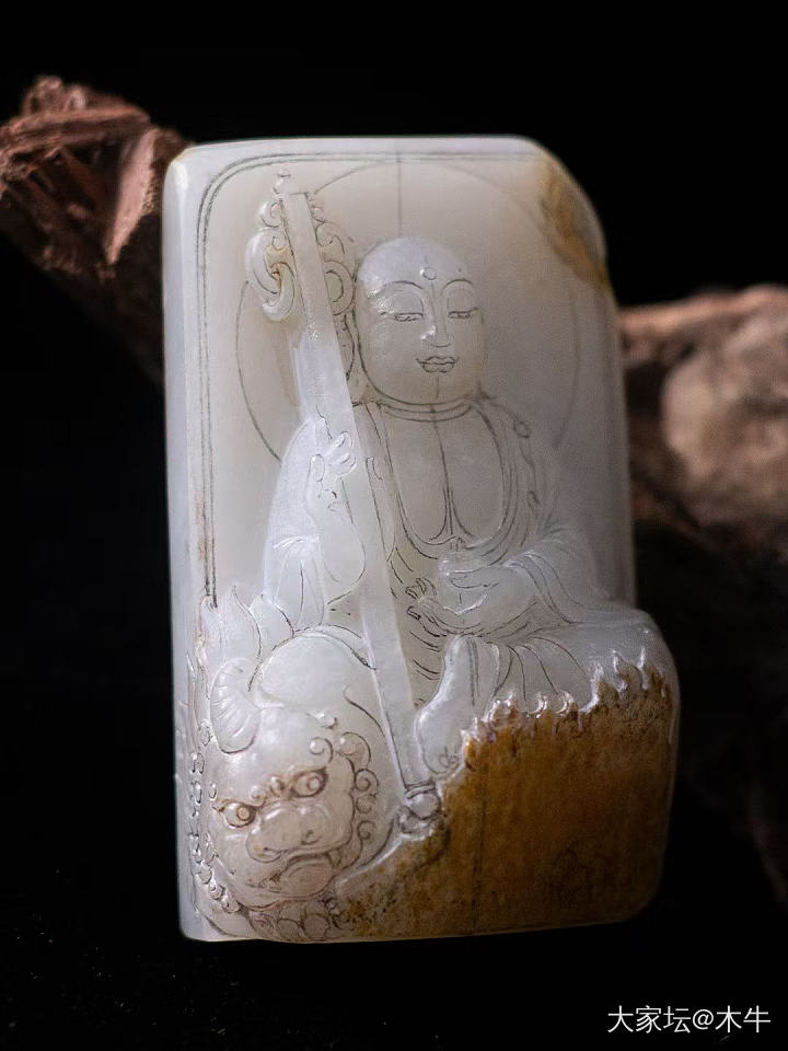 地藏王菩萨_设计和田玉
