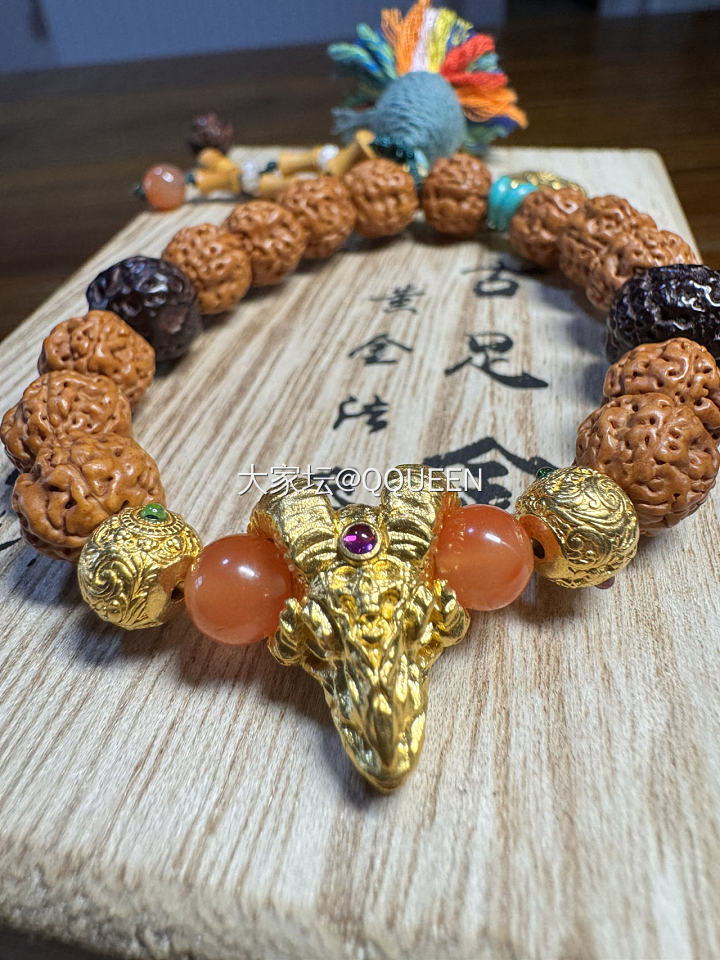 现在流行藏风啦？！
人家铺里的，我也diy一个_文玩金