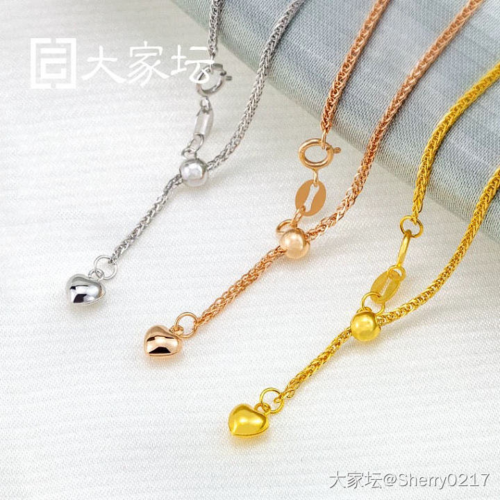 这两款校长家的18k项链选哪个好呀_K金项链