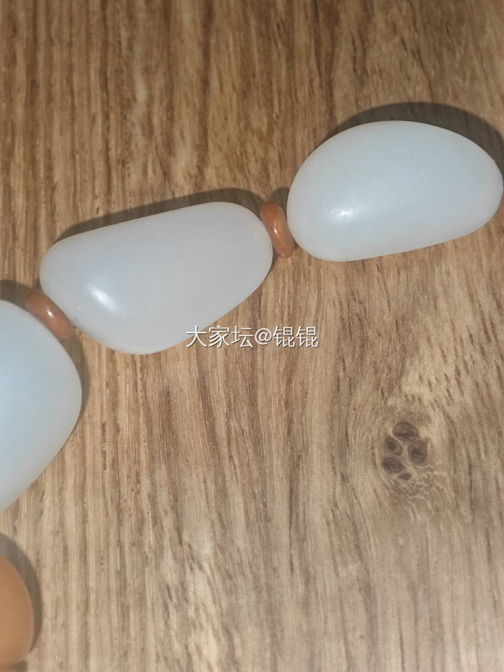 光白籽料手串_和田玉