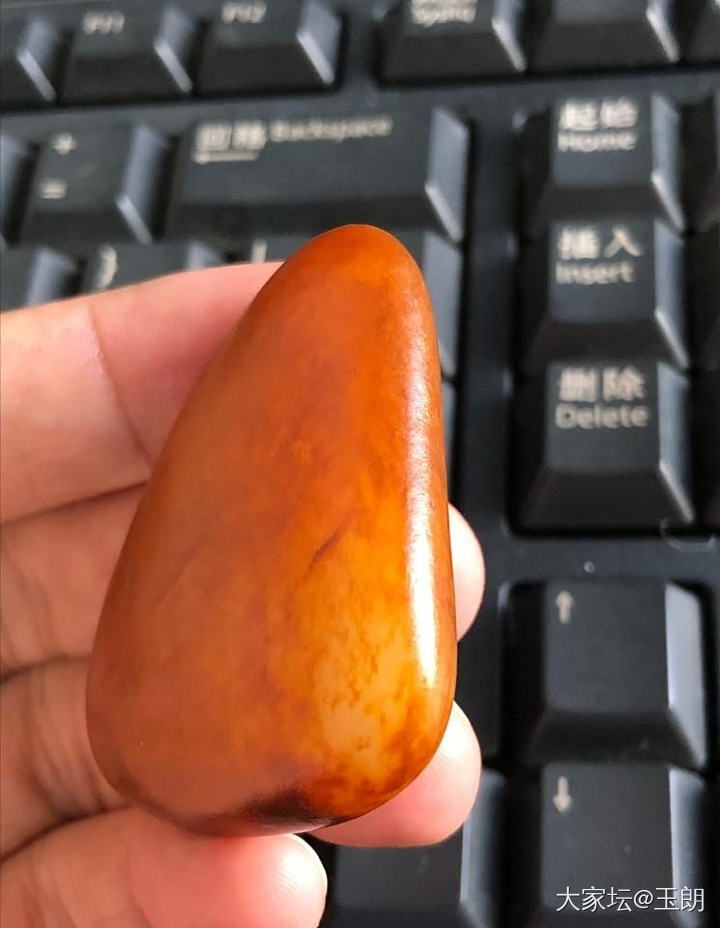 金扇叶_原石玉石和田玉